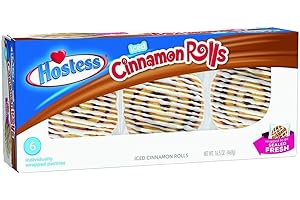 ‎ARBO-LIVING ArBo-Living Hostess Iced Cinnamon Rolls 6Stk 468g cremige Zimtschnecken wie frisch aus dem Ofen! Perfektes Dessert wenn es schnell gehen muss! + ArBo-Living Sticker