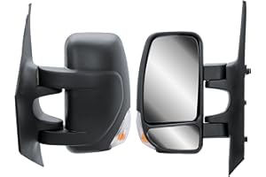 LONGLING Espejo retrovisor izquierdo eléctrico y calefactable con intermitente para Renault Master Nissan NV400 2010-2024 Opel Movano 2010-2022