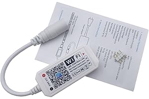 TOPXCDZ Wifi RGB Controller Magic Home APP Arbeit mit Alexa Google Home für DC12-24V RGB LED Streifen Licht Stimme Dimmer