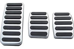 NOZADO Auto Fuß Kraftstoff Pedal Bremspedalabdeckung Zubehör Fit for Suzuki Vitara 2016-2020 SX4 S Kreuz Ignis Kizashi Sidekick Samurai Kupplungslauffläche