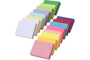 SOSINYA 16 książki samoprzylepne.76x76mm.16 różnych kolorów mini karteczek samoprzylepnych.100 kartek na książkę.1600 karteczek samoprzylepnych.Sticky note-odpowiednie użytku domu/biurze/szkole