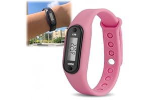 KUYTUE Step Counter for Walking,Step Counter Watch,Digital Lcd Watch,Run Steps Walking Distance Calorie Counter,Durable Watches for Women Men,Sports Wristwatch,Electronic Student Silicone Watches