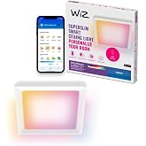 WiZ Akıllı tavan lambası, ince kare tasarım, birden fazla boyut, ses/uygulama kontrol&uuml;, zaman planlama, Google Home, Amazon A