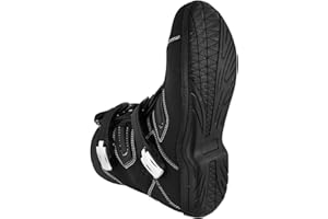 PROFIRST Mens Leather Fashion Motorcycle/Motorbike CE Amour Short Ankle Boots Anti Slip Rubber Soul Crash Protection Waterproof Racing Off Road Touring Sports Safety Bikers Protective Casual Summer Shoes