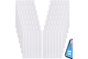 ORMROMRA 1428 PCS Self Adhesive Photo Corners, DIY Pictures Mounting Corners, Clear Photo Corner Stickers for Albums Scrapbook, Journal, DIY Picture Album, Frame Decoration (14 Sheets)