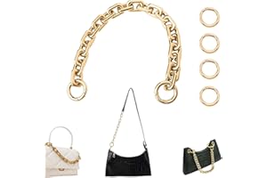 Niaciswe Chaine Sac a Main 1 Pièce Sac à Main Chaîne Chaîne de Rechange pour Sac à Main Chaine pour Sac a Main Bandouliere pour Sac Sangle pour Sac Anse pour sac à Main Sangles de Sac Courtes Or Clair