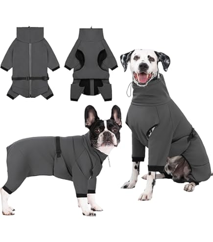 Dotoner honden fleece jas honden winter trui pyjamas romper volledige lichaamsjas met benen warme kleding winddicht gezellige jumpsuit outfit voor kleine middelgrote grote honden binnen buiten kleding