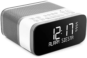 Pure Siesta S6 - Radio despertador (Pantalla CrystalVue+, Bluetooth, DAB/DAB+ ed FM)