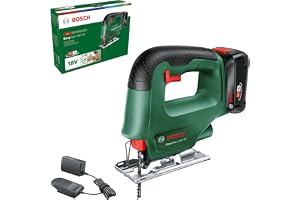 Batteridriven sticksåg EasySaw 18V-70 (2,0 Ah batteri, 18 volts system, med 1 sticksågsblad, laddare AL 18V-20, i låda)
