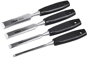 Rolson 56159 - Set di 4 scalpelli da legno