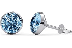 TIABELLE – Ohrstecker TRUMPET aus Titan mit funkelnden Swarovski® Zirconias – Ohrringe für Damen – allergenfrei & hautverträglich – Handmade in Germany