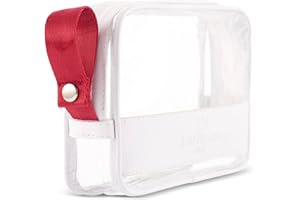 SAINT MONACO Kulturbeutel durchsichtig für Handgepäck Flüssigkeiten – größtmögliches Volumen für Security Check mehr Ordnung durch flachen Boden