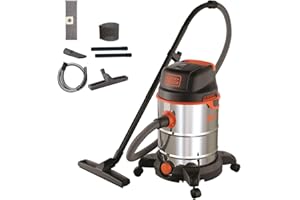 BLACK+DECKER Aspirateur Solides et Liquides BXVC30XDE (1600 W, 30 litres)