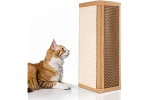 Nobleza - Mata do drapania dla kota z naturalnego sizalu, Ochrona ścian i sof, Narożnik do masażu dla kota, Szczotka do narożnika do masażu ścian, 41 * 23cm