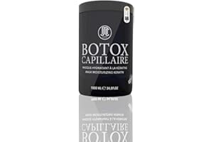 VINEEN Masque CAPILLAIRE JEAN MICHEL CAVADA BO-TOX à base de kératine et d'acide hyaluronique, soin professionnel tous types de cheveux, made in France, pot de 1 kg