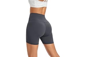 Promover Womens Sports Shorts Biker Yoga Shorts Running Pants High Waisted Leggings with Pockets Tummy Control Compression Shorts Non See Through Workout Cycling Summer Hot Pants