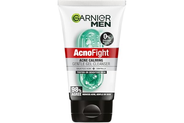 Garnier Men Acno Fight Gentle Cleanser Facewash For Acne-Prone, Sensitive Male Skin 100g