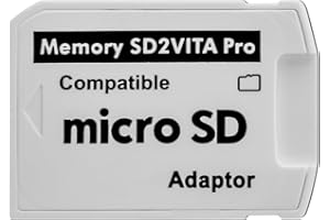 DOSANJH Ultimate Version SD2Vita 5.0 Memory Card Adapter – PSVSD Micro SD Adapter Converter for Sony PS Vita 1000/2000, Easy Storage Expansion Card Reader, SD2Vita Game Accessories for PlayStation Vita
