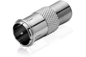 adaptare 60516 - Sat-Adapter (F-Quick-Stecker auf F-Buchse), vernickelt