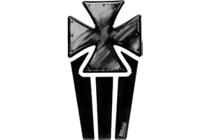 ‎BIKE-LABEL Tankpad 3D Lackschutz Aufkleber für Motorrad Tank Eisernes Kreuz 502262