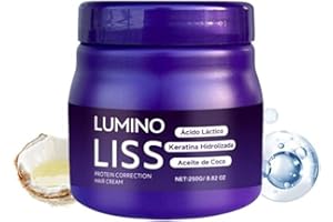 GENÉRICO Lumino Liss Alisado,Lumino Liss Alisado Sin Formol,Luminoliss Sin Formol,Crema Alisadora, Cabello Liso Sedoso Sin Frizz - Brillo Duradero