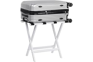 Vencier Bamboo Folding Luggage Rack Suitcase Stand Bamboo Luggage Stand