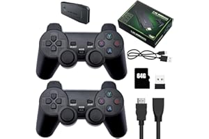 Lotvic Console di Gioco Retrò, Mini Stick di Gioco Retrò con due Controller Wireless da 2,4 G, Incorporato 20000 Giochi Retrò, Console di Gioco di HD Retrò, Uscita HDMI 4K HD