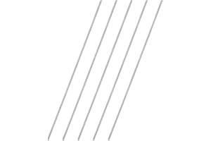 sourcing map 5Pcs Fully Threaded Rod, M2 x 0.4mm Pitch 304 Stainless Steel Right Hand Threads Studs, 150mm/6" Long Threaded Screw Rods Fasteners for Anchors Bolts Hangers Clamps U Bolts