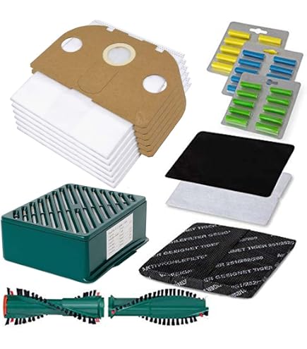 Filtri HEPA H12 E Carbone Attivo Per Vorwerk Tiger VT 251/252 - Set Di Ricambio Per Aspirapolvere