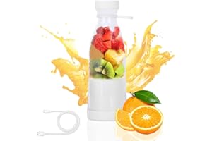 Tragbarer Mixer Mini Jug Blender Smoothie Maker Trinkbecher,380ml Elektrischer Fresh Juice Mixer Flasche with USB Wiederaufladbarer Mini Mixer für Shakes Saft Smoothies Reisen Fitnessstudio