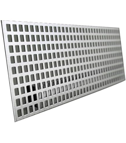 Tôle Perforée Noire Acier 1,5mm - RAL 9005, 500x250mm, Pour Fabrication Et Bricolage
