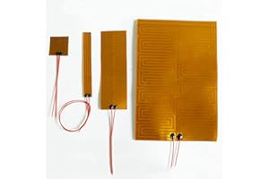 HOMEXO Calentador de película de poliimida PI Eeletric, Elemento Calefactor de 14-300mm, 12V, 24V for Impresora 3D, Tanque de Aceite, descongelación de Coche, 1 Unidad (Size : 25x50mm 12V 7W)