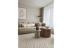 RugVista Chaima, Dywan, Dywany nowoczesne, 240 x cm, Kwadratowy, Wysoki, Czyścić wyłącznie chemicznie, oeko_tex_100, Kremowa biel/Beżowy