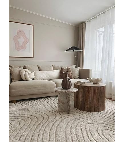 essential - Grid - Beige / Roze 100 x 160 cm Vloerkleed