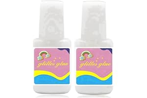 HAIYOX 2pcs Body Glitter Glue - Long Lasting Face & Body Glue For Festivals, Cosplay & Beach Parties