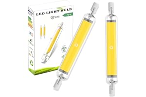 ZJZG Lampada R7S LED 118mm, Lampadina LED R7S Dimmerabile 20W 3000K Bianca Calda 2000LM, Equivalenti a 200W Lampada Alogena, Angolo 360, Nessun Sfarfallio Lampada LED, Confezione da 2