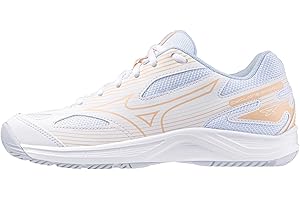 Mizuno Cyclone Speed 4 V1GC237000 - Zapatillas de voleibol para mujer, color blanco