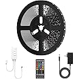 Global Tech PC Smart WiFi Mobile Control Low Voltage IP65 Waterproof RGB LED Strip Compatible with Alexa and Google Assistant, 5 m (White)