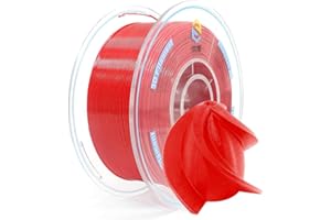 YOUSU PETG 3D Printer Filament 1.75mm Red, 1kg PLA Filament (2.2lbs) Better Physical Strength and Layer Bonding Performance, Fit Most FDM Printer (PETG Red)