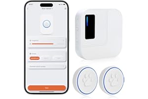 DAYTEE Daytech Campanello per Gatti/Cane su Telefono Cellulare WiFi Tuya Smart Campanello per Gatti Toccare Esterno Impermeabile Campanello per Animali Domestici