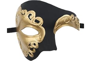 AMFSQJ Venezianische Maskerade Maske, Venezianische Vintage Karnevalsmasken Damen und Herren, Maskerade Karneval Party Maske