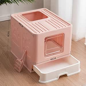 Litiere Pour Chats Ferme Litiere Autonettoyante Chat Bac A Litiere Chats Maison For Chats Pan Gros Chat Bac A Litiere Avec Bac A Litiere Chat Litterbox Avec Scoop 2 Portes Amazon Fr Cuisine