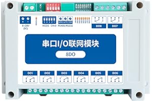 CDBAIRUI 8DO Modbus RTU controlla i moduli di rete I/O Serial Port RS485 Interfaccia MA01-XXCX0080 Rail Installation 8~28VDC IoT Watchdog