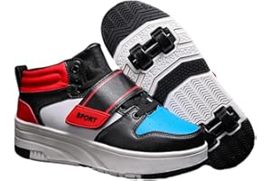 ENEN Scarpe con Rotelle Bambina, Outdoor Sportive Scarpe da Skateboard, 4 Ruote Skateboard Sneakers Multisport Scarpe da Ginnastica da Pattini per Ragazze e Ragazzi