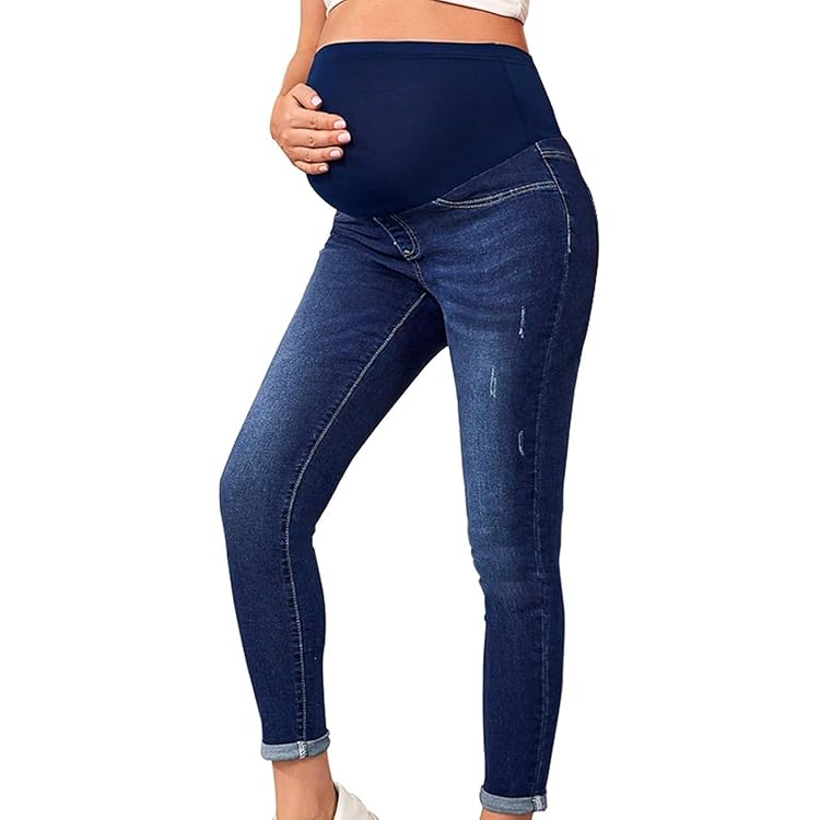 Jeans Maternità Noppies Ella - Jegging Overbelly In Cotone Elastan Per Gravidanza - Foto 9