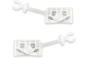 1neiSmartech Set 2 Clip Riparazione Regolatore Alzacristalli Finestra Porta Anteriore Destra e Sinistra Compatibile Con Alfa Romeo 147 2000–2010 Ricambio Aftermarket per Finestrino