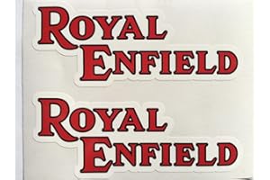 SBD Decals 2 Red Royal Enfield Británico Motocicleta Die Cut Adhesivos