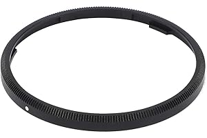 Haoge RRC-GNB Bague décorative en métal Noir pour caméra RICOH GR III GRIII GR3 remplace GN-1