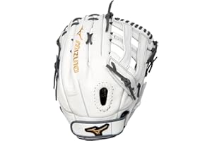 Mizuno Gmvp1300pf4w Guante de Bola, Mujeres, Blanco, Gris, 13" (33 cm)