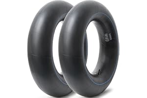 PaoWin 2Pcs chambres à air de rechange 5,50/6,00-16 TR15 en caoutchouc butyle robuste pour tracteurs agricoles, compatibles avec 5,50-16 6,00-16 5,50x16 6,00x16 chambres à air agricoles